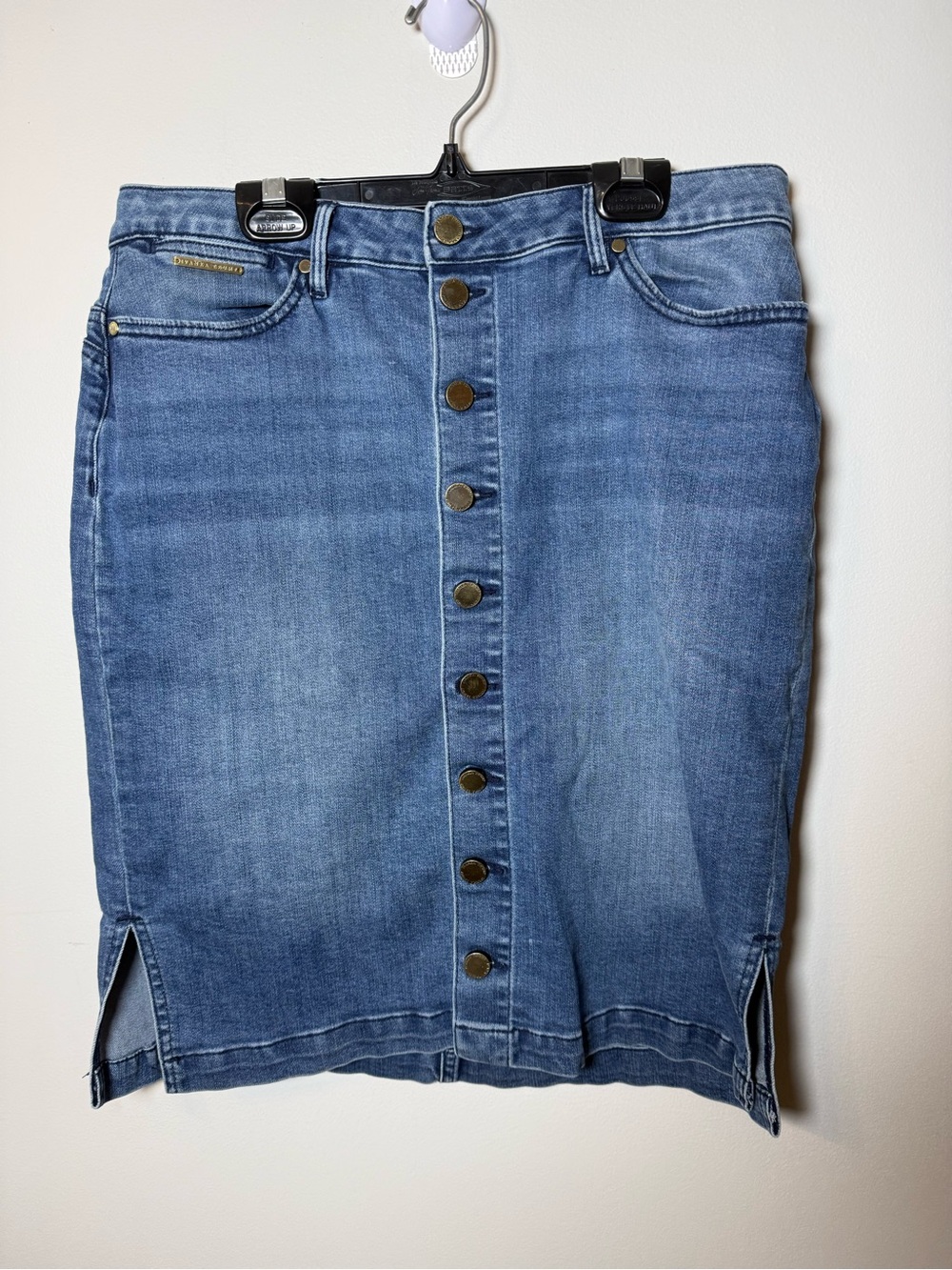 IVANKA TRUMP | Stretchy Front Button Denim Skirt Size 10